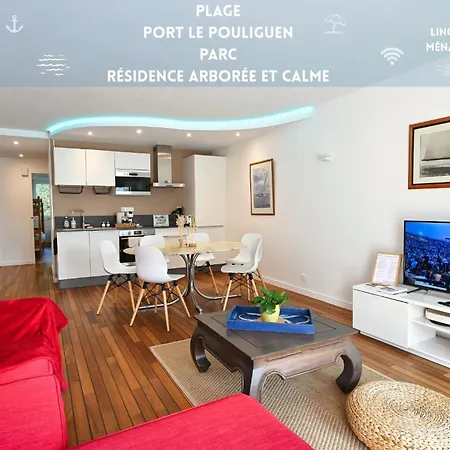 Le Navire-plage Du Nau-parc-residence Calme-garage Apartamento