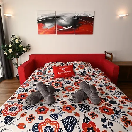 アパート Le Navire-plage Du Nau-parc-residence Calme-garage ル・プリガン